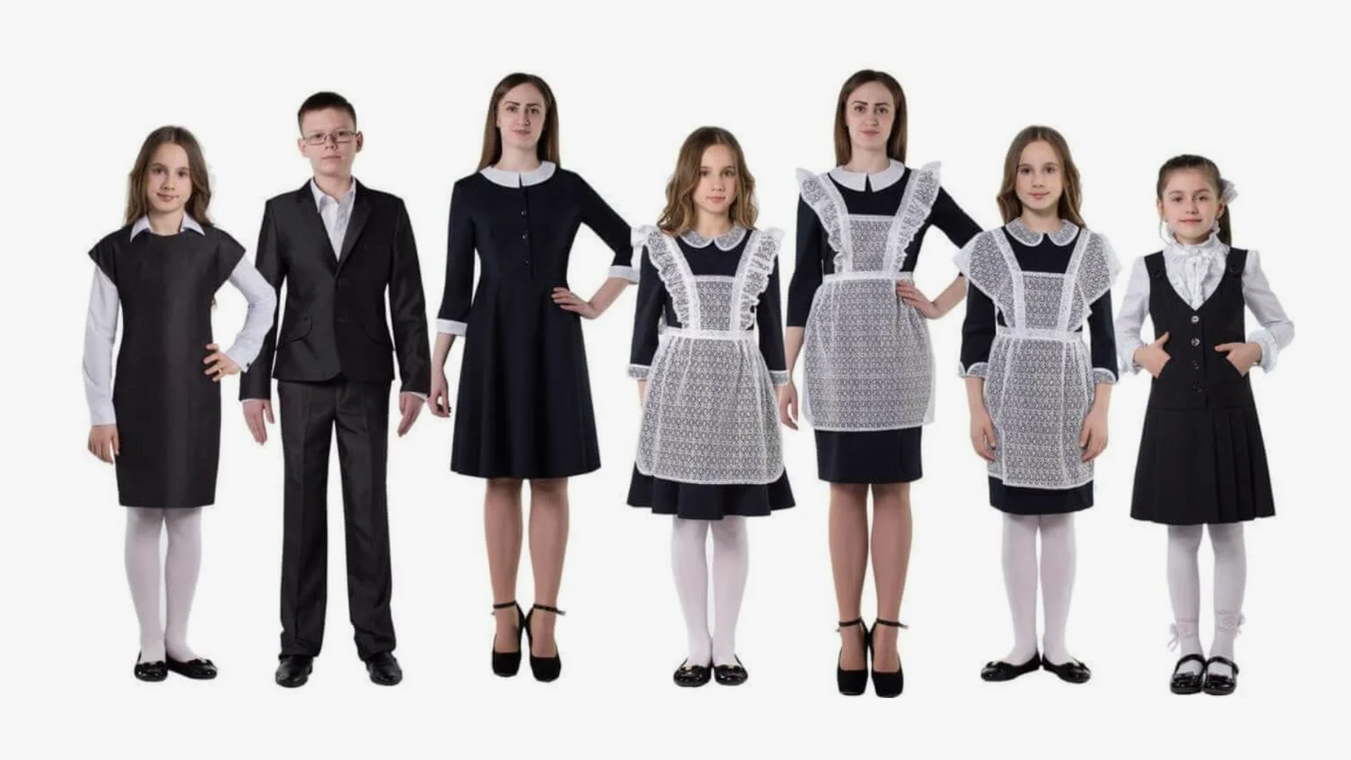 Изображения школьной формы для учащихся 5-11 классов.